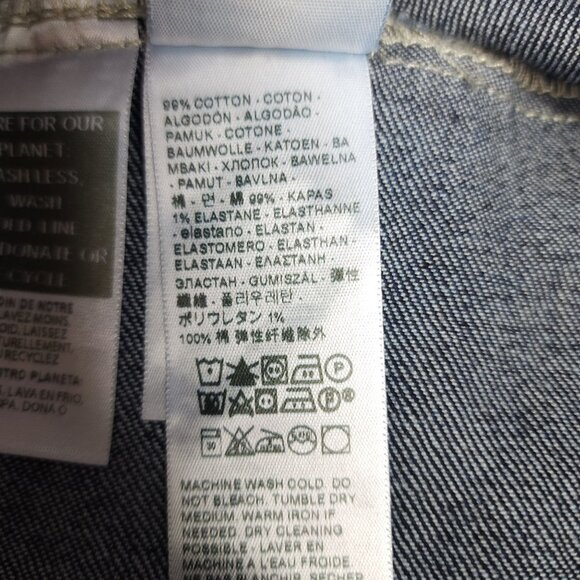 Levi's Denim Trucker Jacket Men's Size Small Dark Rinse Indigo Cotton Red Tab - Picture 10 of 11